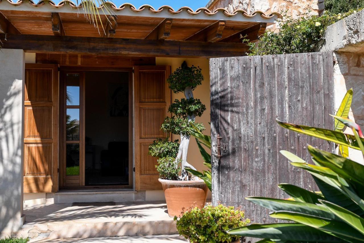 Moderne Finca Can Vicento - Heizung - Pizzaofen Porto Cristo Exterior foto