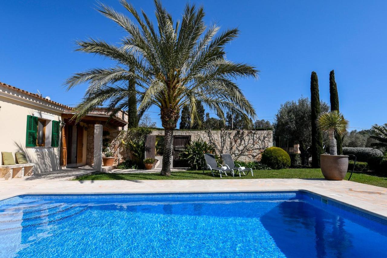 Moderne Finca Can Vicento - Heizung - Pizzaofen Porto Cristo Exterior foto