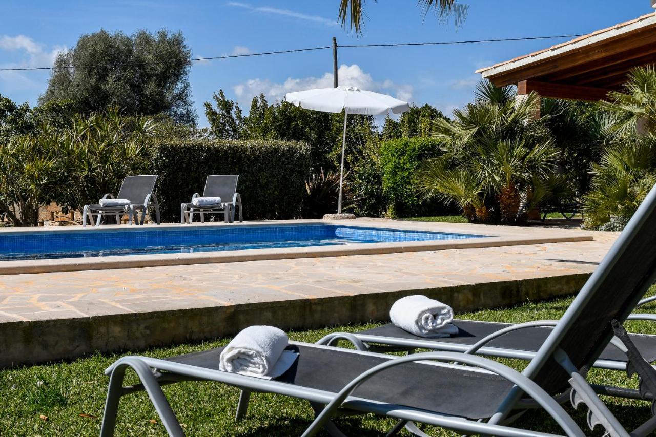 Moderne Finca Can Vicento - Heizung - Pizzaofen Porto Cristo Exterior foto